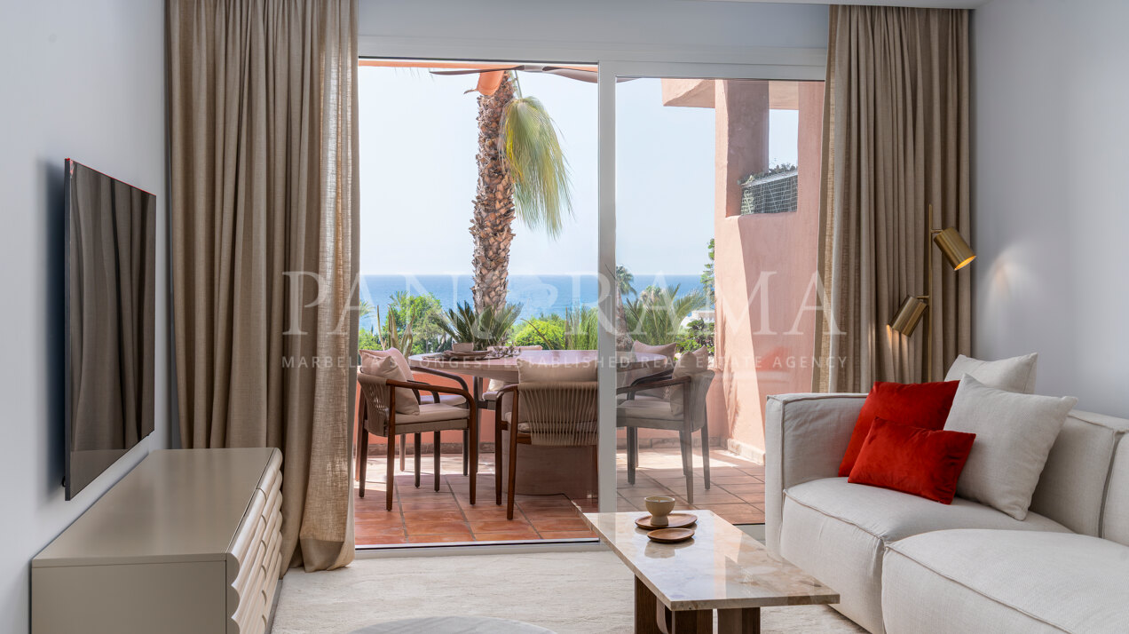 Elegantes Apartment mit Meerblick in Marbellas Goldener Meile