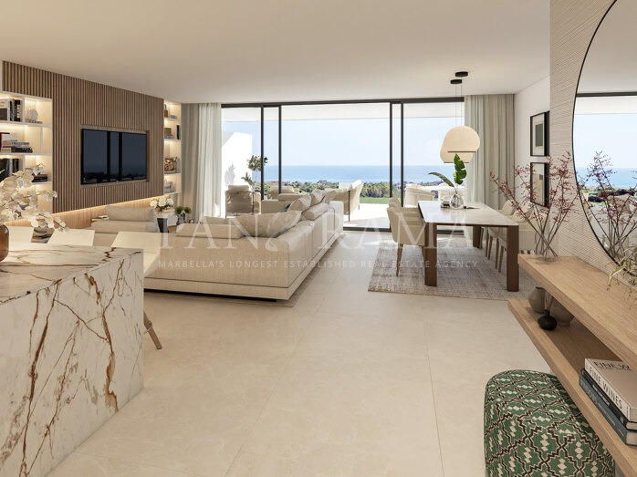 Appartement neuf au milieu de l’immeuble avec prestations haut de gamme à Nueva Andalucía