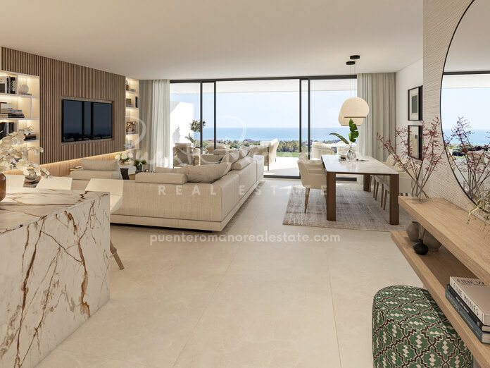 Apartamento de nueva construcción en planta media con servicios de primera calidad en Nueva Andalucía