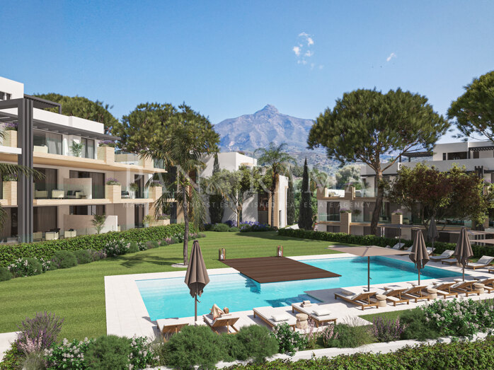 Elegante eigentijdse penthouse in een nieuwe gemeenschap in Nueva Andalucía