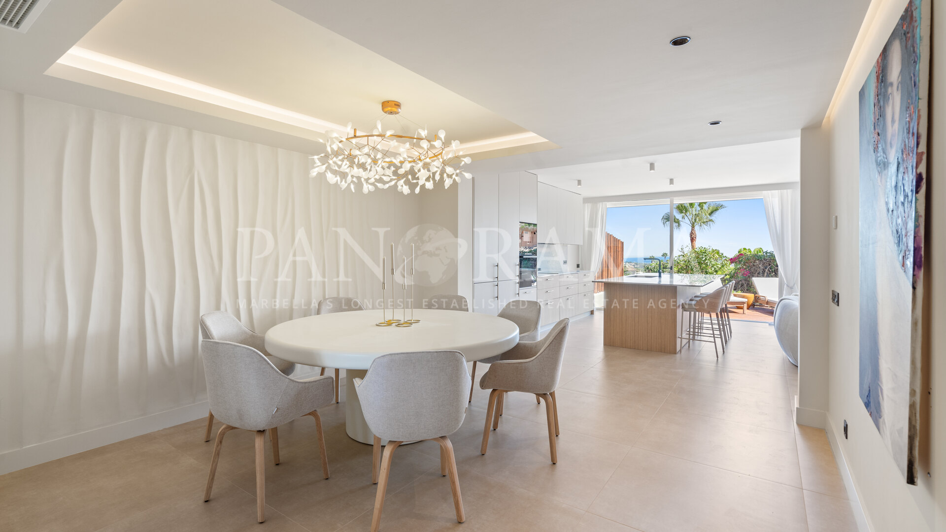 Appartement élégant en rez-de-chaussée avec vue sur la mer à Palacetes Los Belvederes