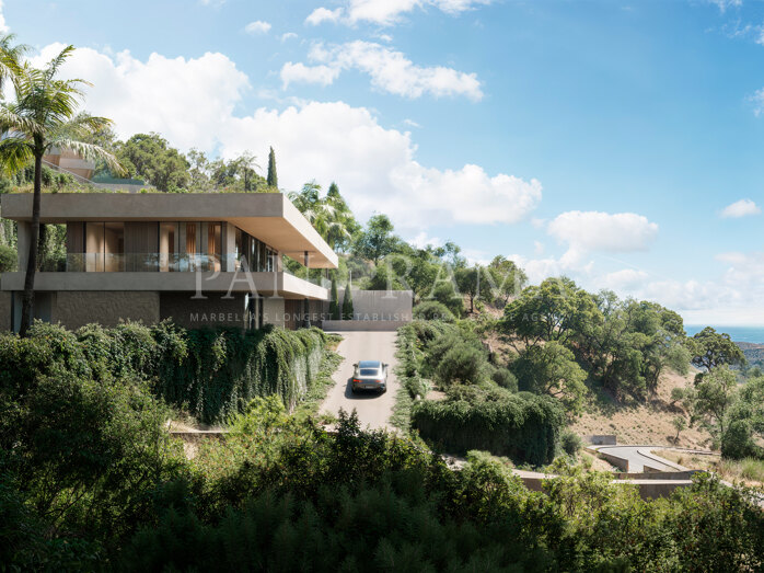 Turnkey villa project surrounded by beautiful mountains and sea views in Montemayor