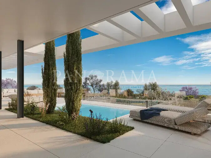 Halfvrijstaande villa’s in aanbouw in Oost-Marbella, dicht bij stranden en het stadscentrum