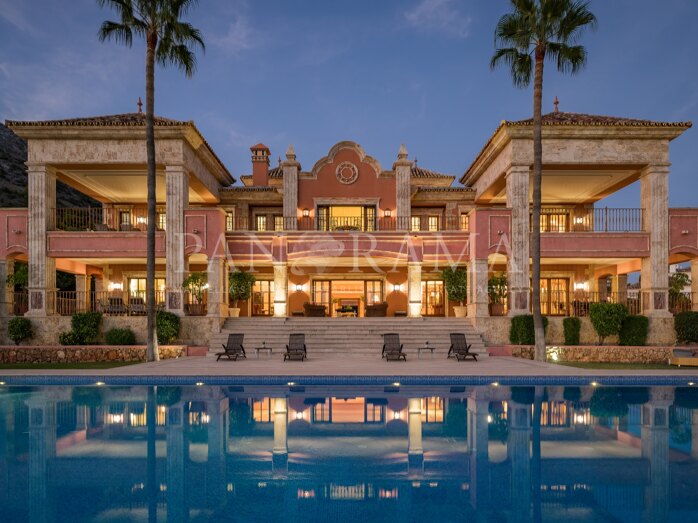 Palatial Mediterranean estate in Sierra Blanca with panoramic sea views