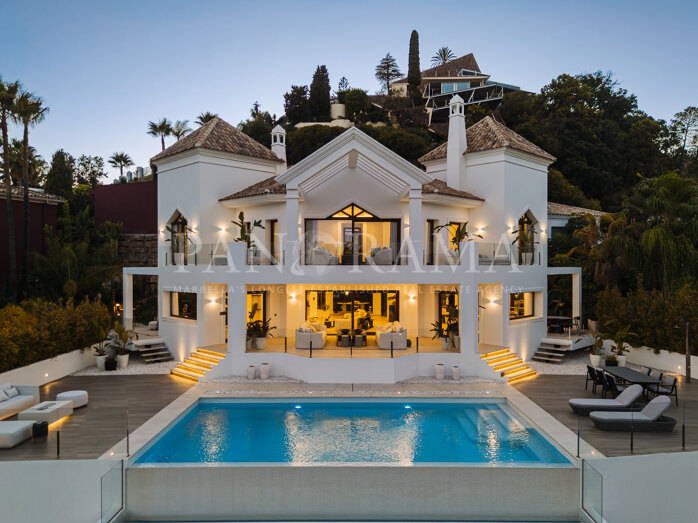 Villa Aura: Fantastische designvilla met privéspa en infinityzwembad in El Herrojo, Benahavís