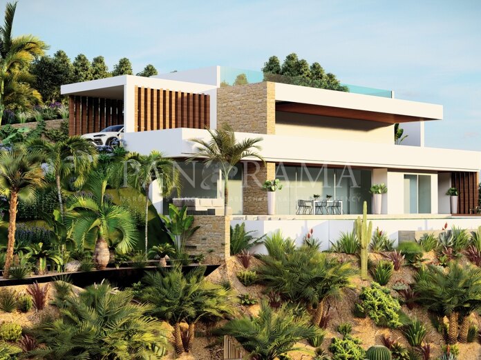 Baugrundstück mit Lizenz für eine moderne Villa in Elviria Hills