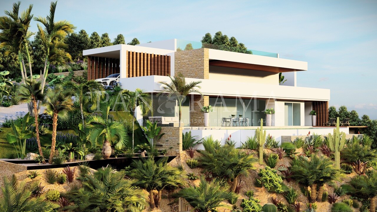 Parcela con licencia para una villa moderna en Elviria Hills