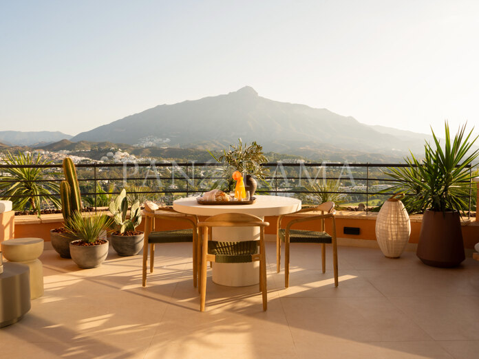 Luxurious penthouse in Manga Marbella breath-taking roof-top terrace and panoramic sea and mountain views