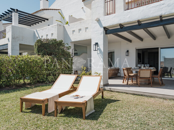Appartement en rez-de-chaussée avec jardin privé à La Quinta Village à Nueva Andalucía