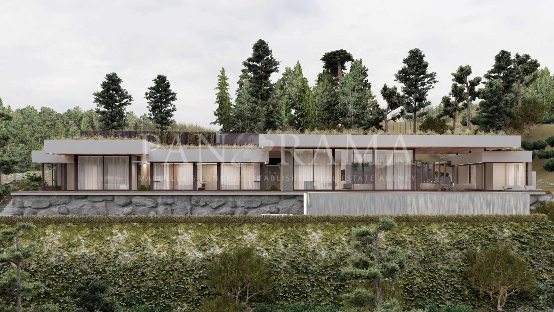Wunderschönes Grundstück mit Projekt und Panoramablick auf das Meer in Monte Mayor, Benahavís