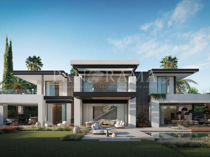 Strandnahes Projekt mit 3 modernen Villen in der prestigeträchtigen Wohngegend Cortijo Blanco