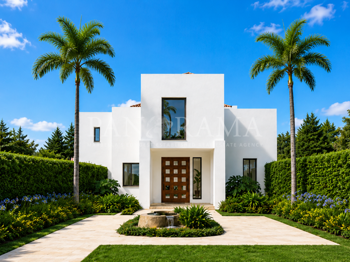 Elegante villa de obra nueva cerca de servicios y la playa en Huerta Belón