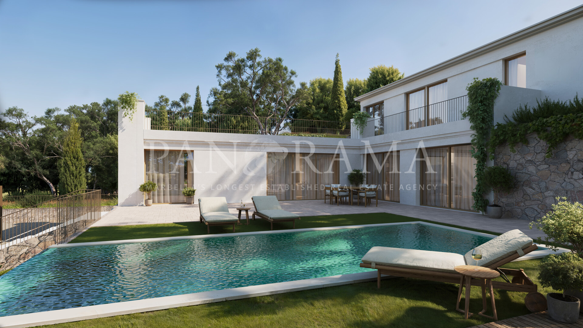 New 4-bedroom contemporary Mediterranean villa in Elviria Hills