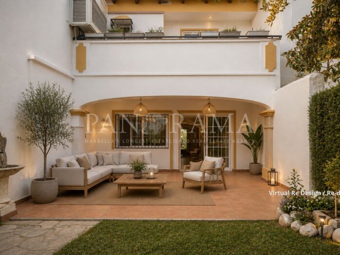 Investment opportunity in El Lago townhouse near beach and Puerto Banús