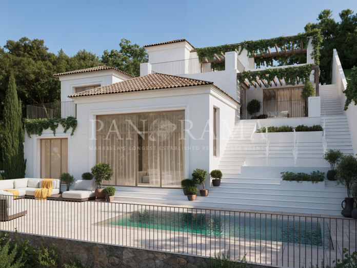 Impressive Mediterranean villa with natural materials in Elviria Hills