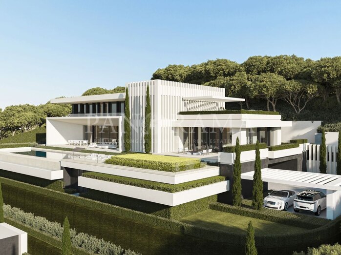 Uitzonderlijke eigentijdse villa met panoramisch zeezicht en tijdloos design van Tobal Arquitectos