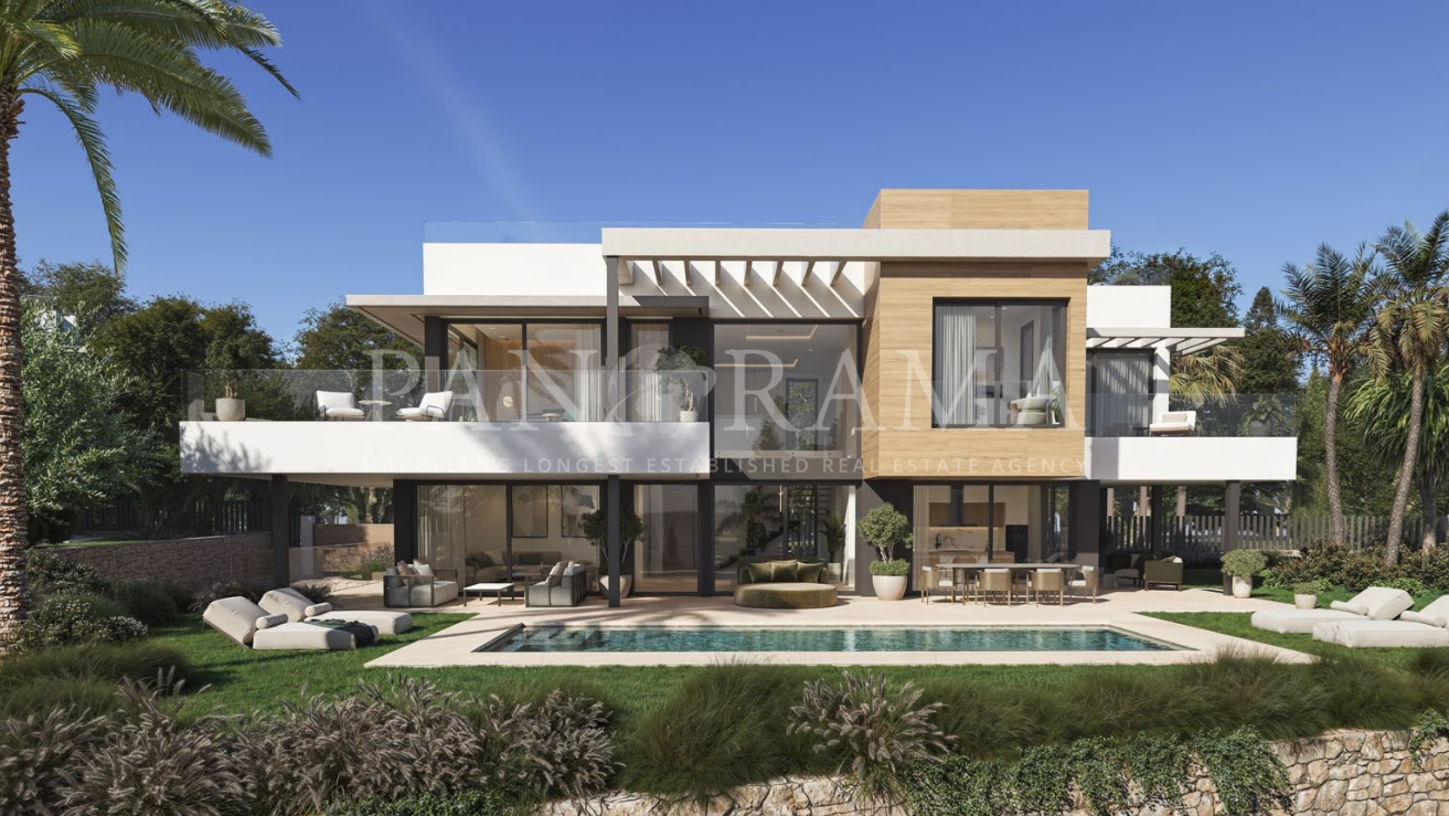Villa contemporaine avec de belles vues et d’exceptionnels espaces de vie extérieurs à DREAM, Marbella Est