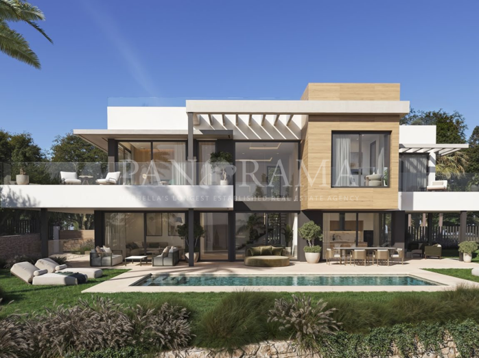 Villa contemporaine avec de belles vues et d’exceptionnels espaces de vie extérieurs à DREAM, Marbella Est