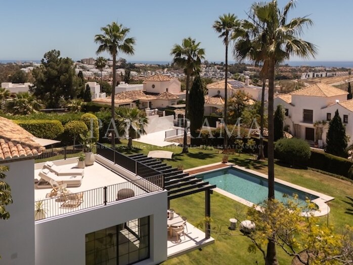Prachtige luxe villa met panoramisch zeezicht in El Paraíso Alto, Benahavís