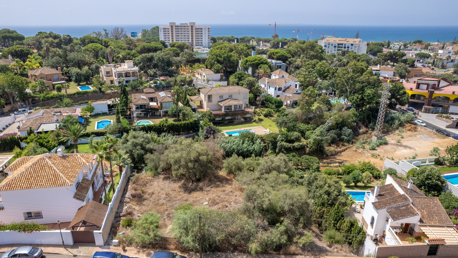 Terrain avec projet pour une villa avec vue sur la mer Méditerranée