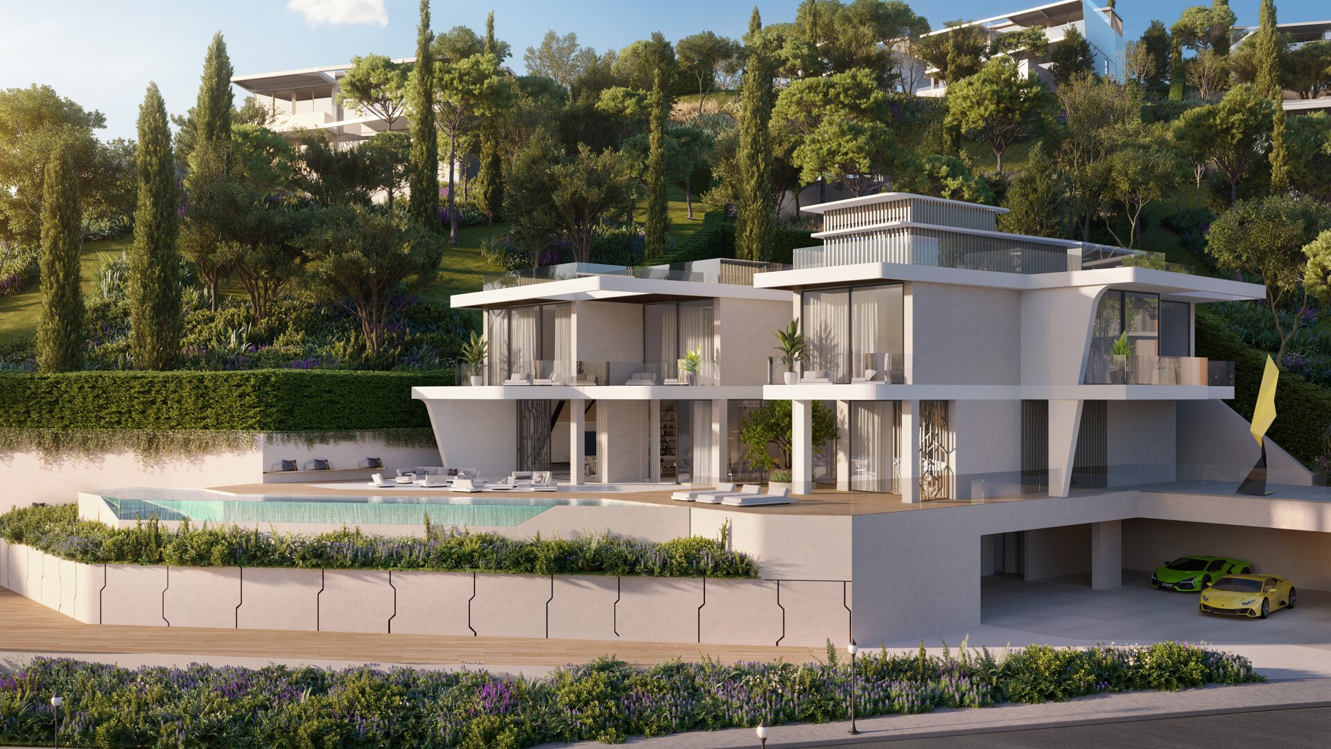 New project of villas with a spectacular design