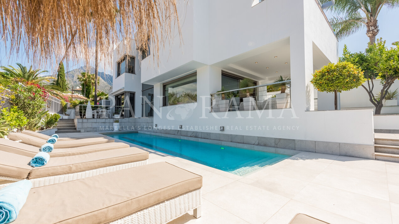 Excepcional casa familiar en Nagüeles: elegancia, confort y sostenibilidad