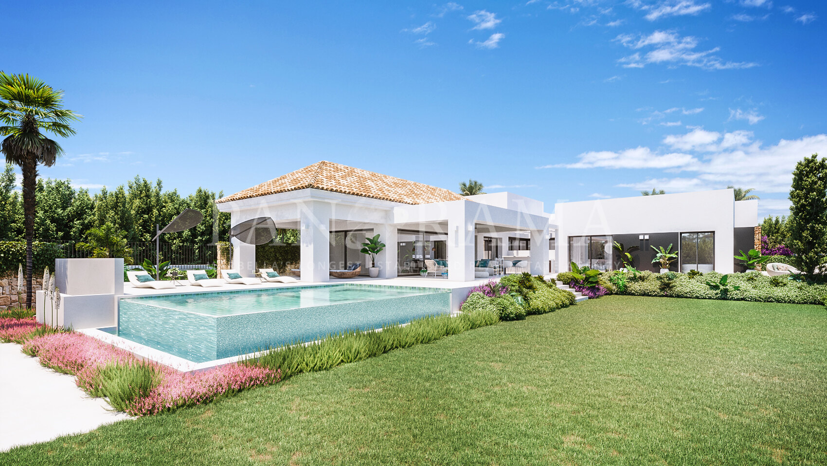 Precioso proyecto de una villa de estilo Andaluz en Belair