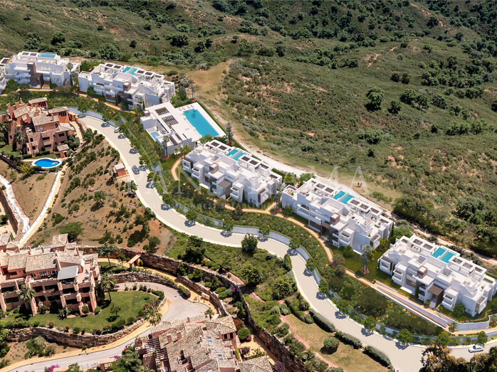 Bespoke contemporary apartments with panoramic sea views in La Mairena