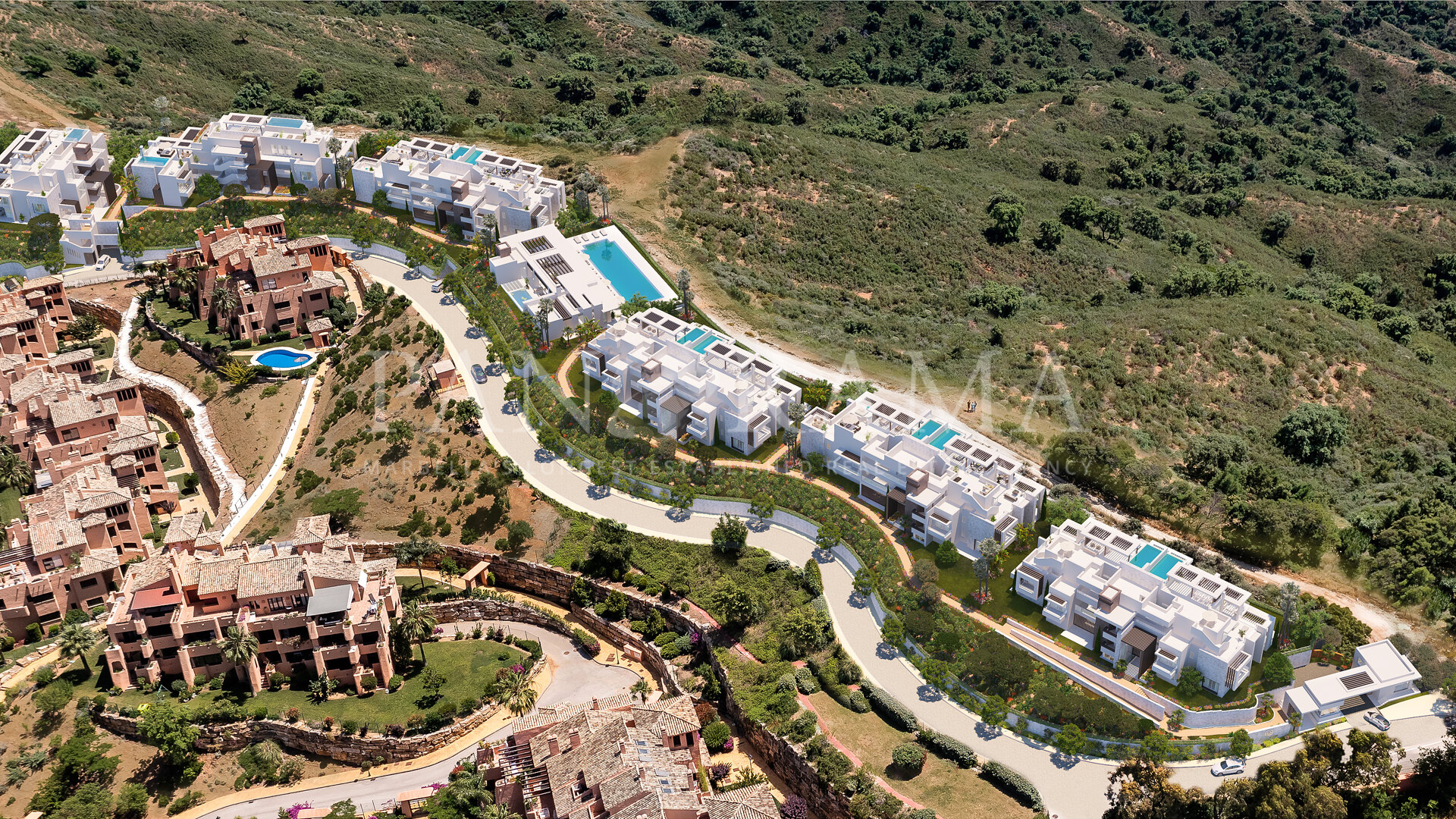 Bespoke contemporary apartments with panoramic sea views in La Mairena
