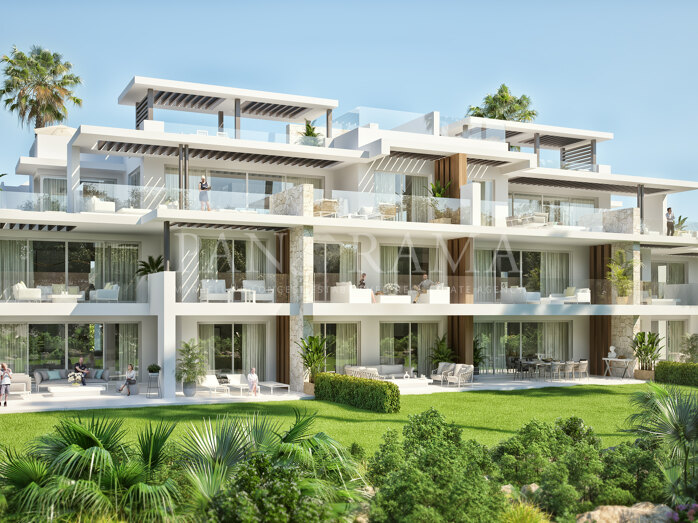 Apartamentos contemporáneos con vistas panorámicas al mar en La Mairena