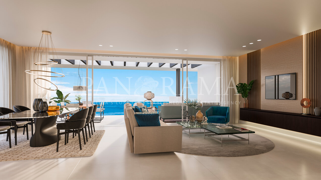 Apartamento contemporáneo con vistas panorámicas al mar en La Mairena