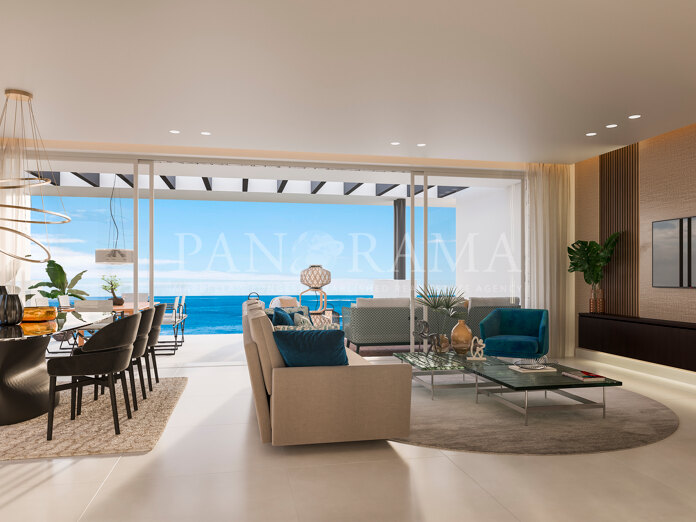 Bespoke contemporary apartment with panoramic sea views in La Mairena