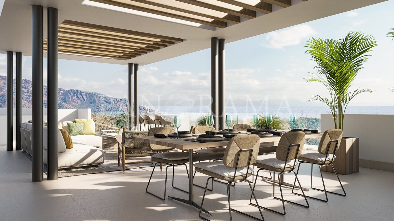 Apartamentos contemporáneos con vistas panorámicas al mar en La Mairena