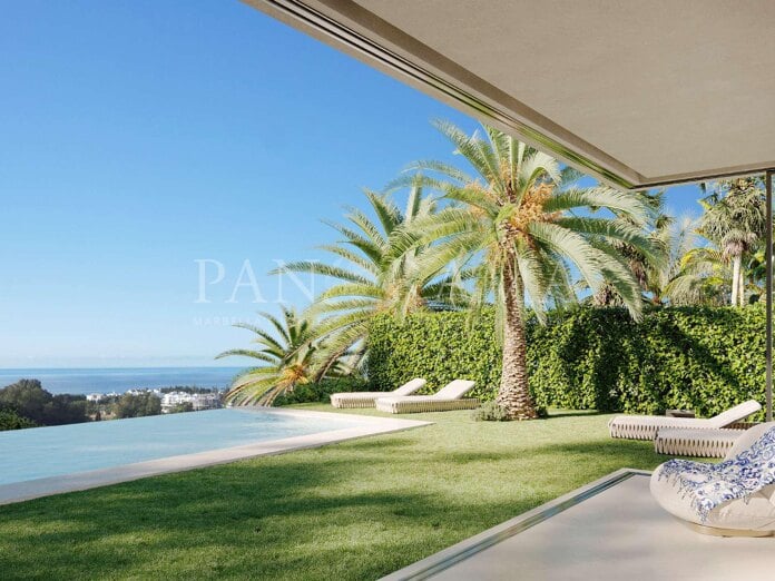 Branded by Dolce and Gabanna: Luxury garden apartment with panoramic views on the Golden Mile