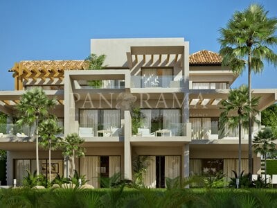 Modern ground floor apartment with garden in Marbella Club Hills