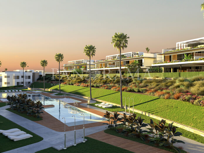 4 slaapkamer duplex penthouse in een nieuw exclusief golfproject in Marbella.