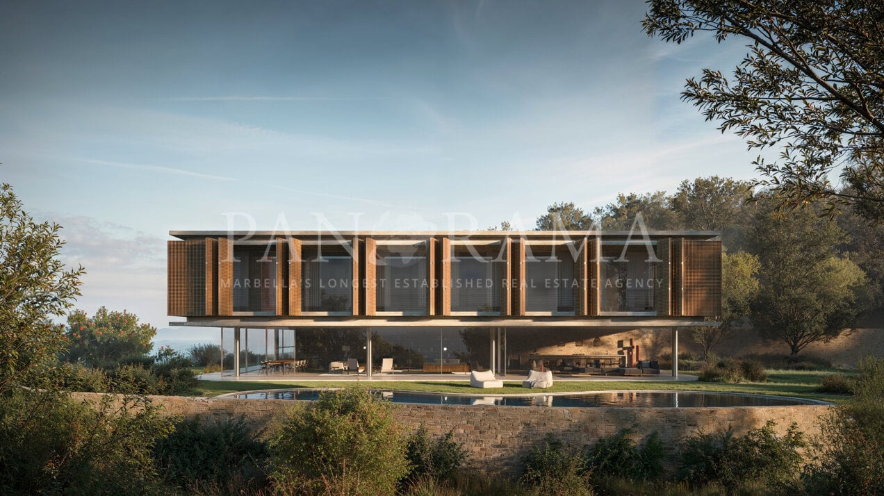 Villa design d'avant-garde en construction à El Madroñal