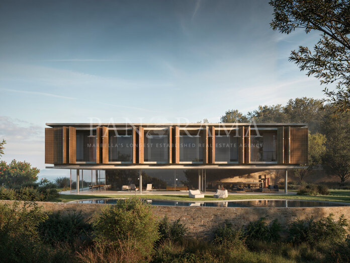 Villa design d'avant-garde en construction à El Madroñal