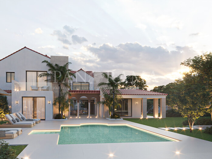 Stunning villa under construction in Las Brisas near golf courses