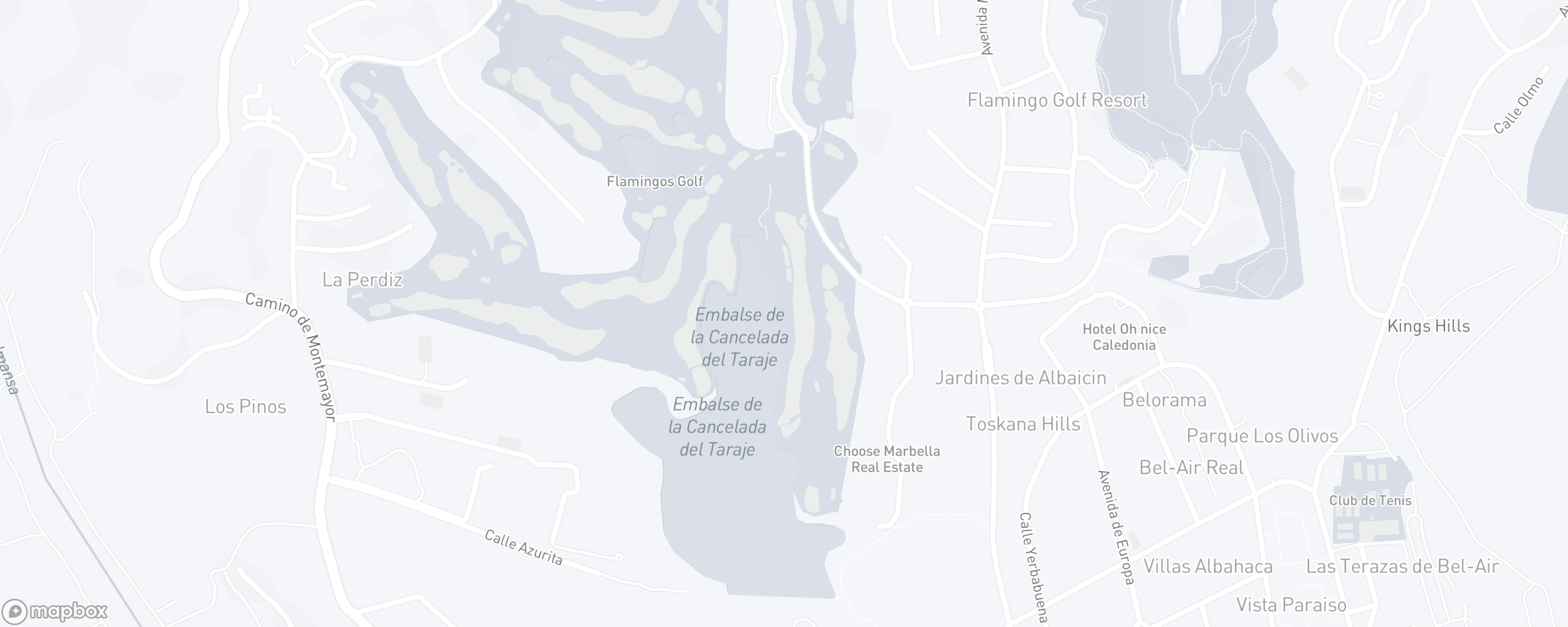 Carte de l'emplacement de la propriété, Los Flamingos, Benahavis