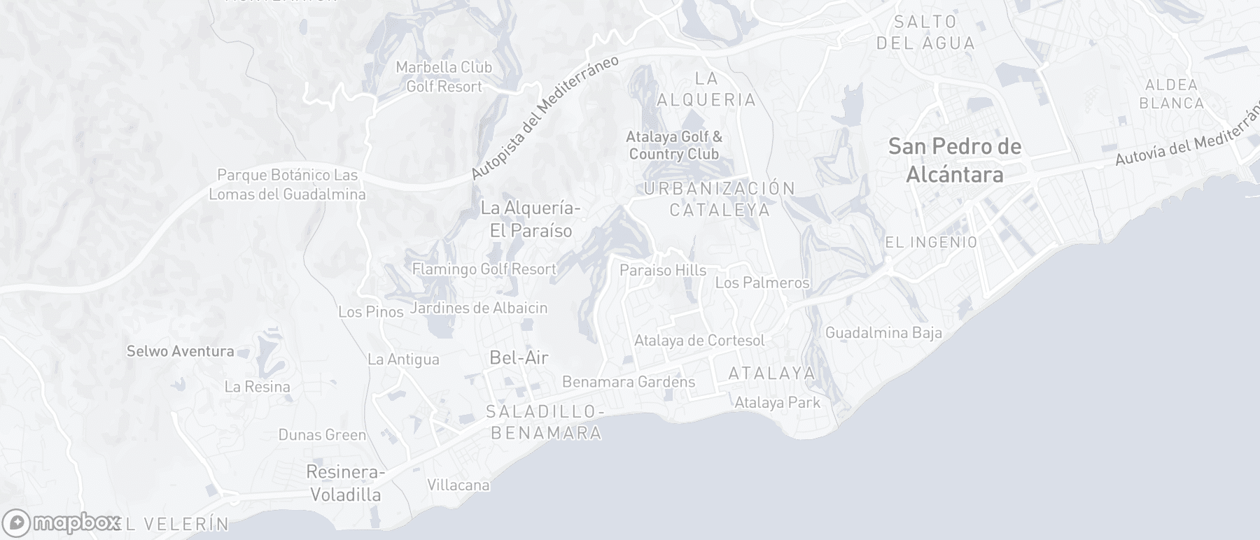 Lageplan der Immobilie, Paraiso Medio, Estepona Ost