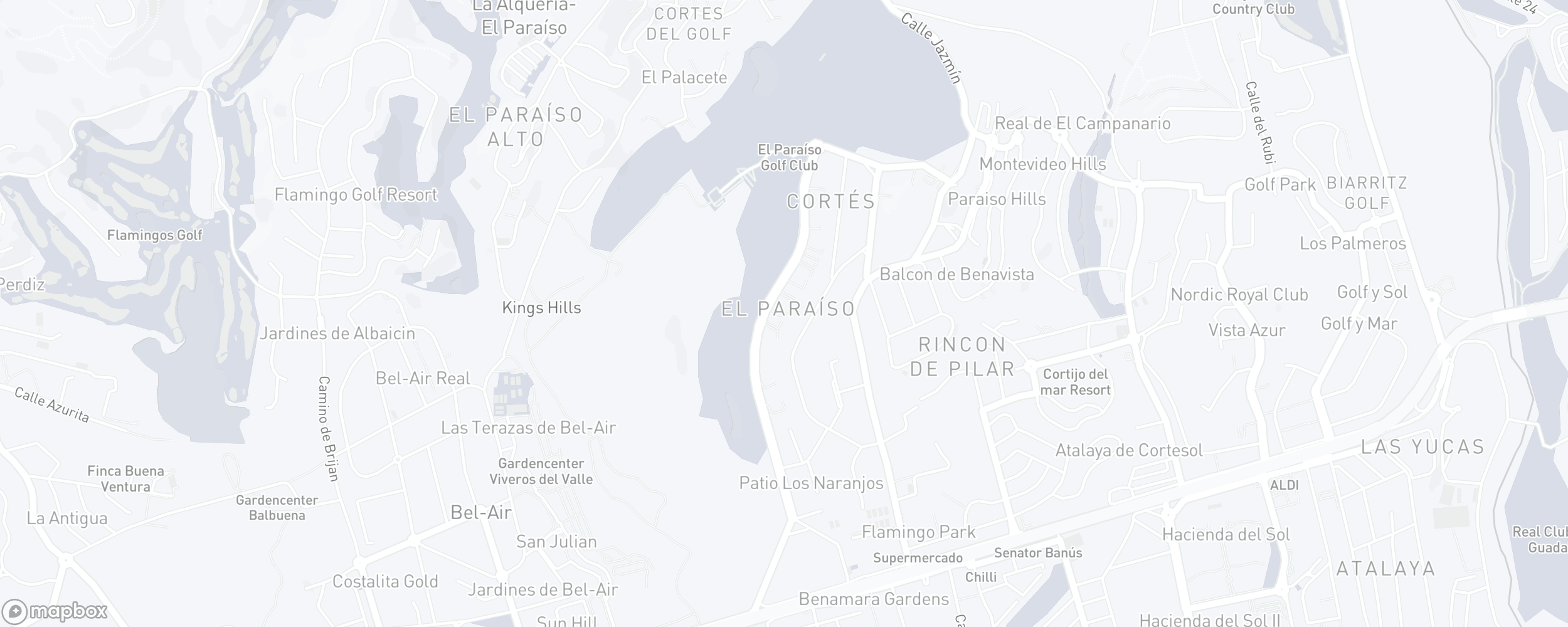 Carte de l'emplacement de la propriété, El Paraiso, Estepona Est