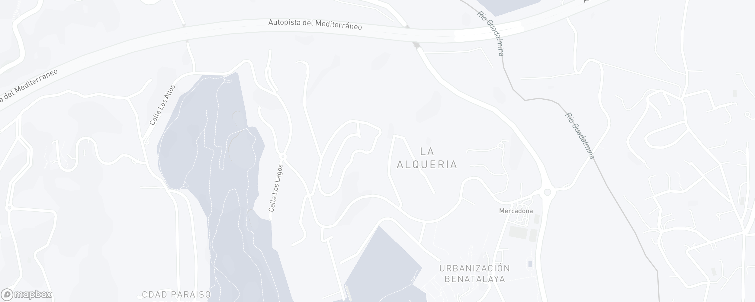 Mapa de ubicación de la propiedad, La Alqueria, Benahavis