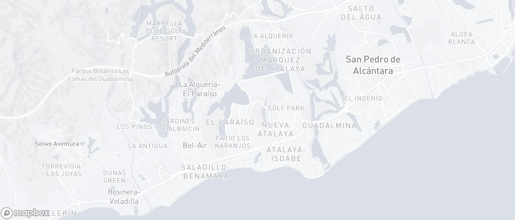 Carte de l'emplacement de la propriété, Montevideo Hills, Benahavis
