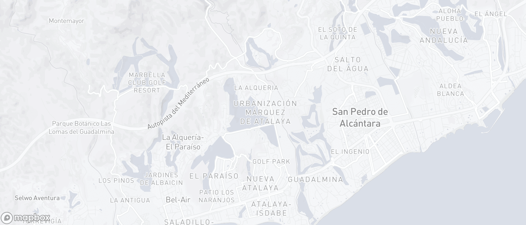 Mapa de ubicación de la propiedad, Marques de Atalaya, Estepona Este