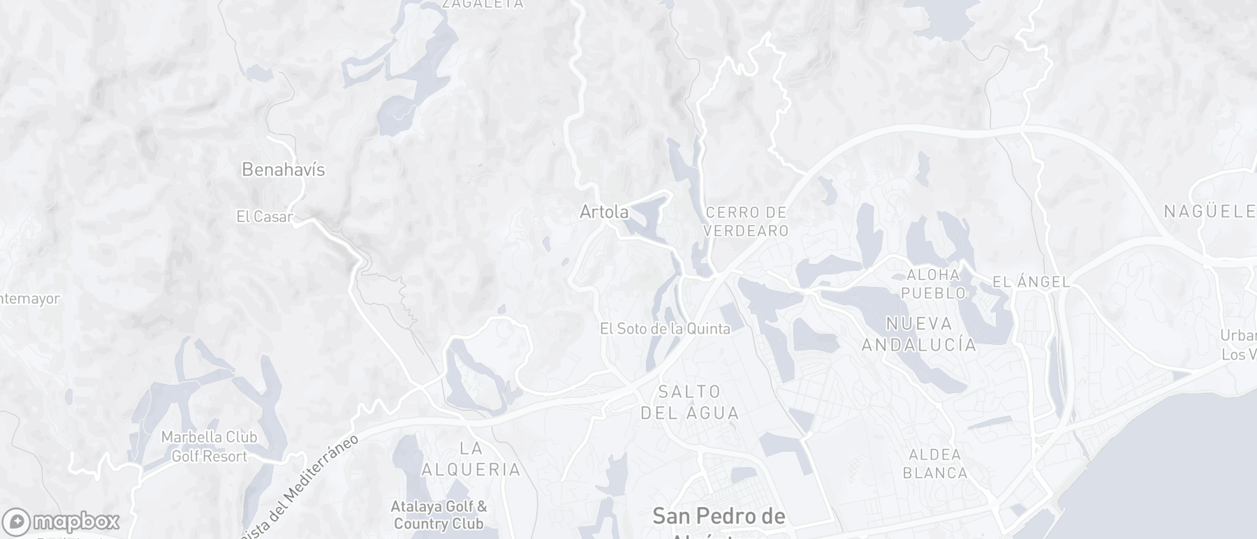 Carte de l'emplacement de la propriété, The Hills, Benahavis