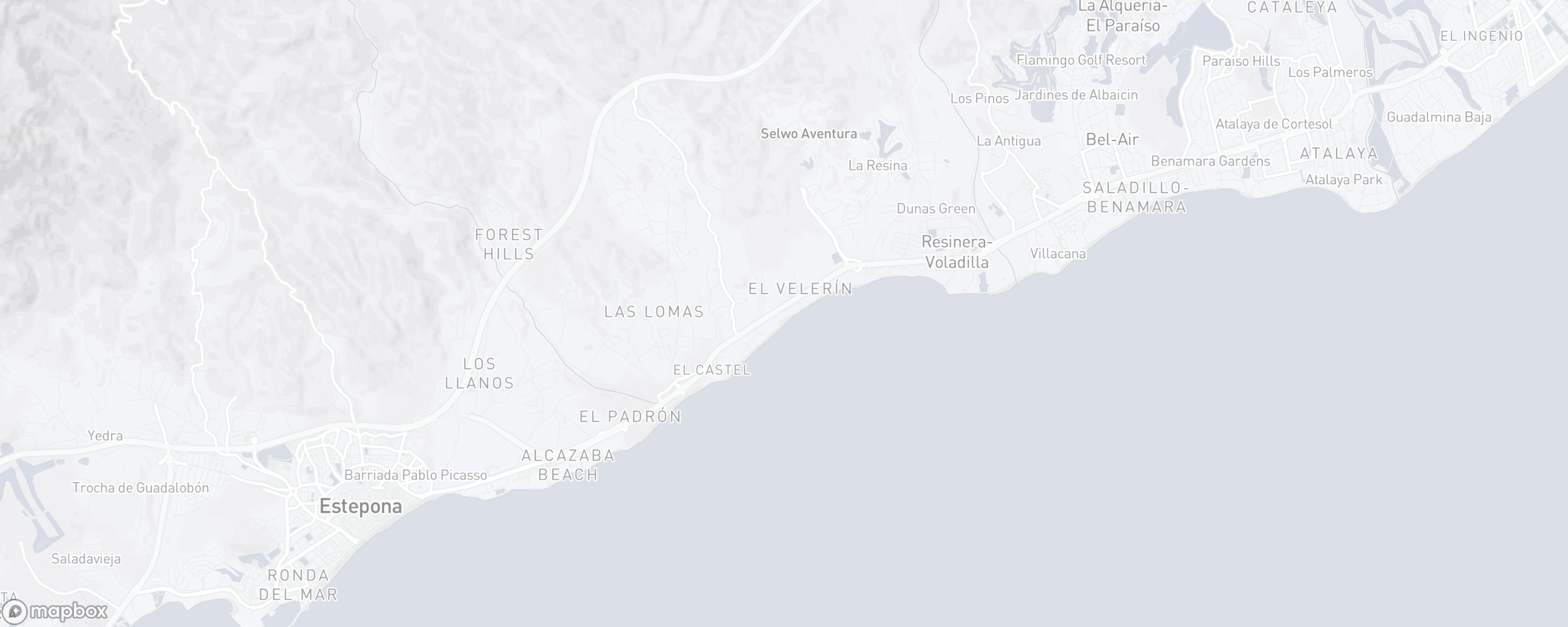 Mapa de ubicación de la propiedad, Velaya, Estepona Este