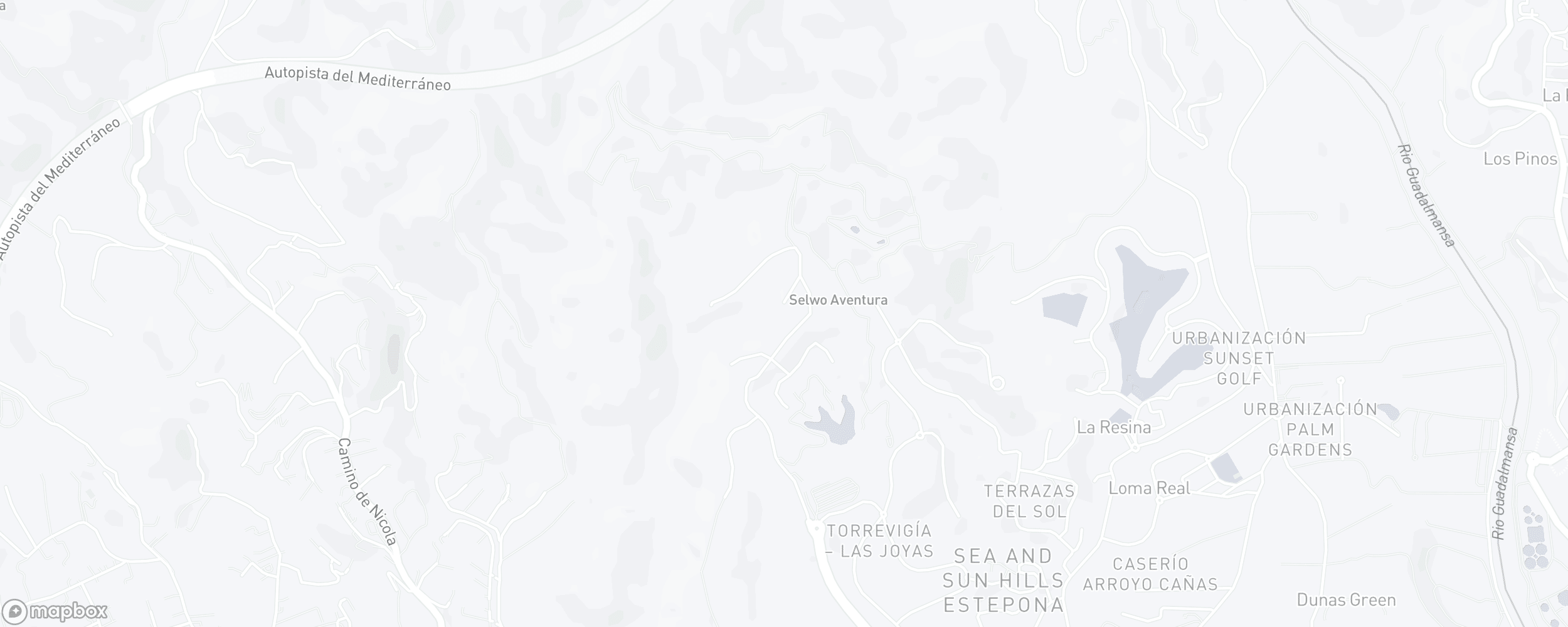 Carte de l'emplacement de la propriété, La Panera, Estepona Est