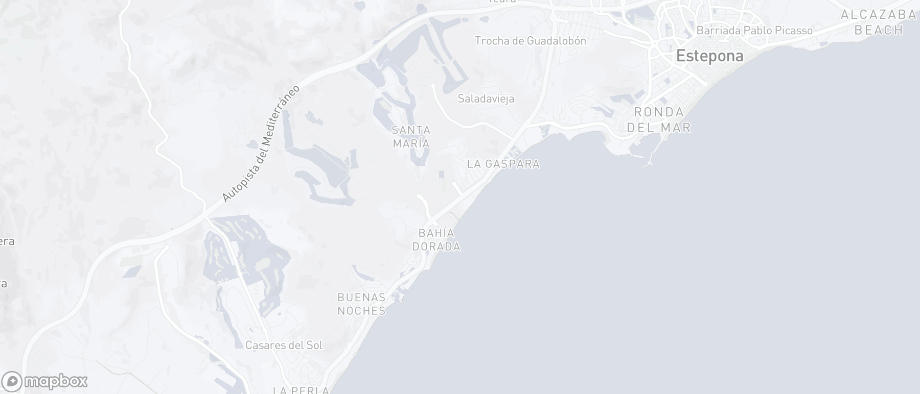 Carte de l'emplacement de la propriété, The Edge, Estepona Ouest