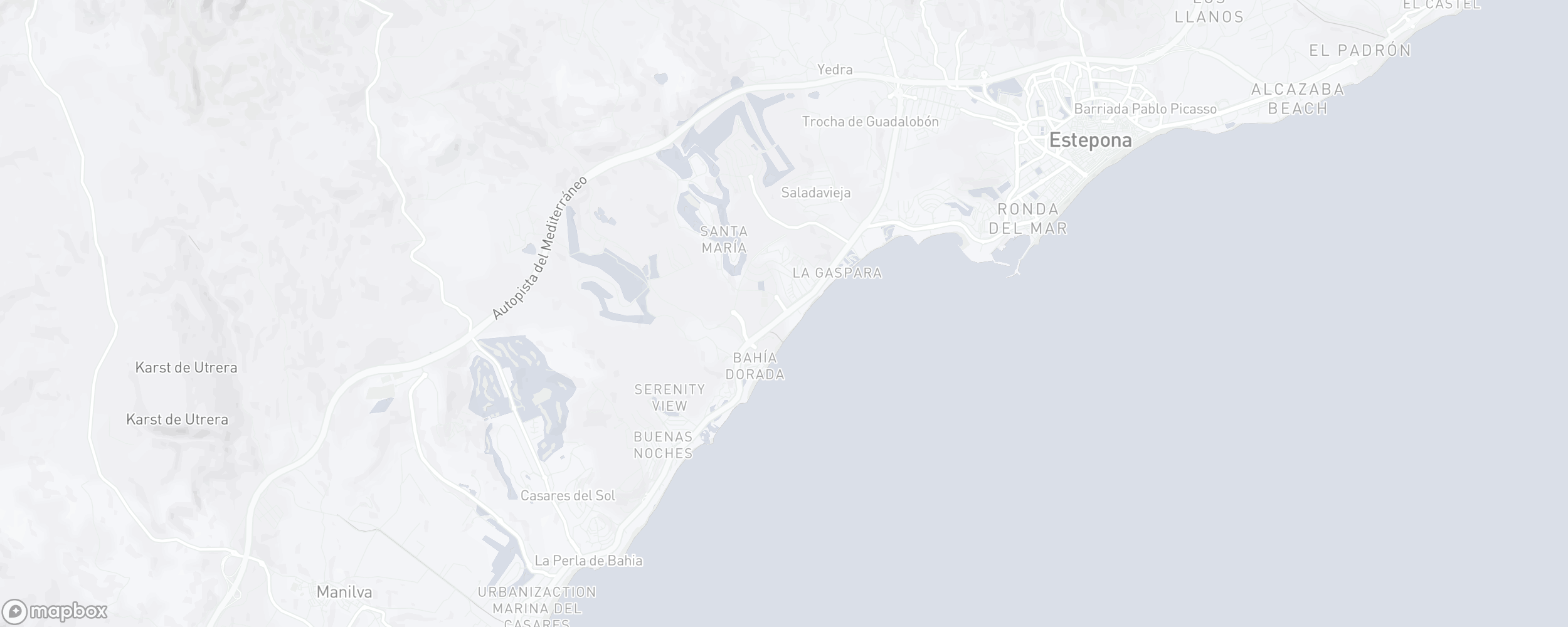 Carte de l'emplacement de la propriété, The Edge, Estepona Ouest